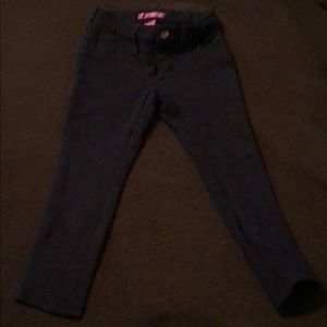 Girls navy blue aqua pant.